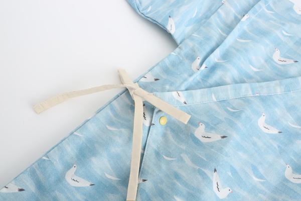 Mimi Mono Baby Kimono Blue Seagulls